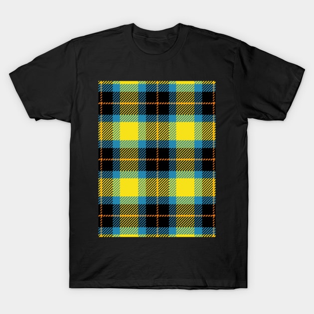 Plaid Pattern Art T-Shirt by Designoholic